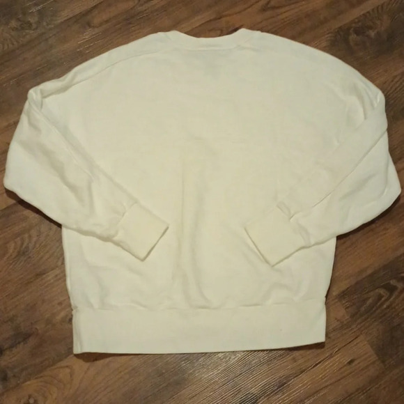 Sweaty Betty White Cotton Casual Boxy Sweatshirt A30 - Picture 8 of 8